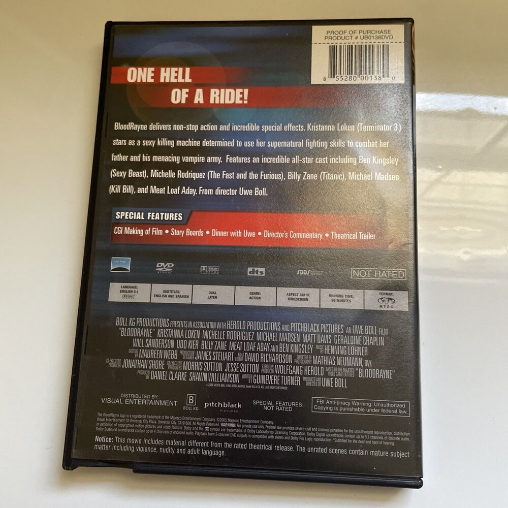 BloodRayne dvd‎ - Picture 2 of 4